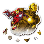 Trefl Marvel Wood Craft 160 Piece Jigsaw Puzzle Brave Iron Man Irregular Shapes, 10 Special Puzzles, Modern Premium Jigsaw, for Adults and Children from 14 Years Old
