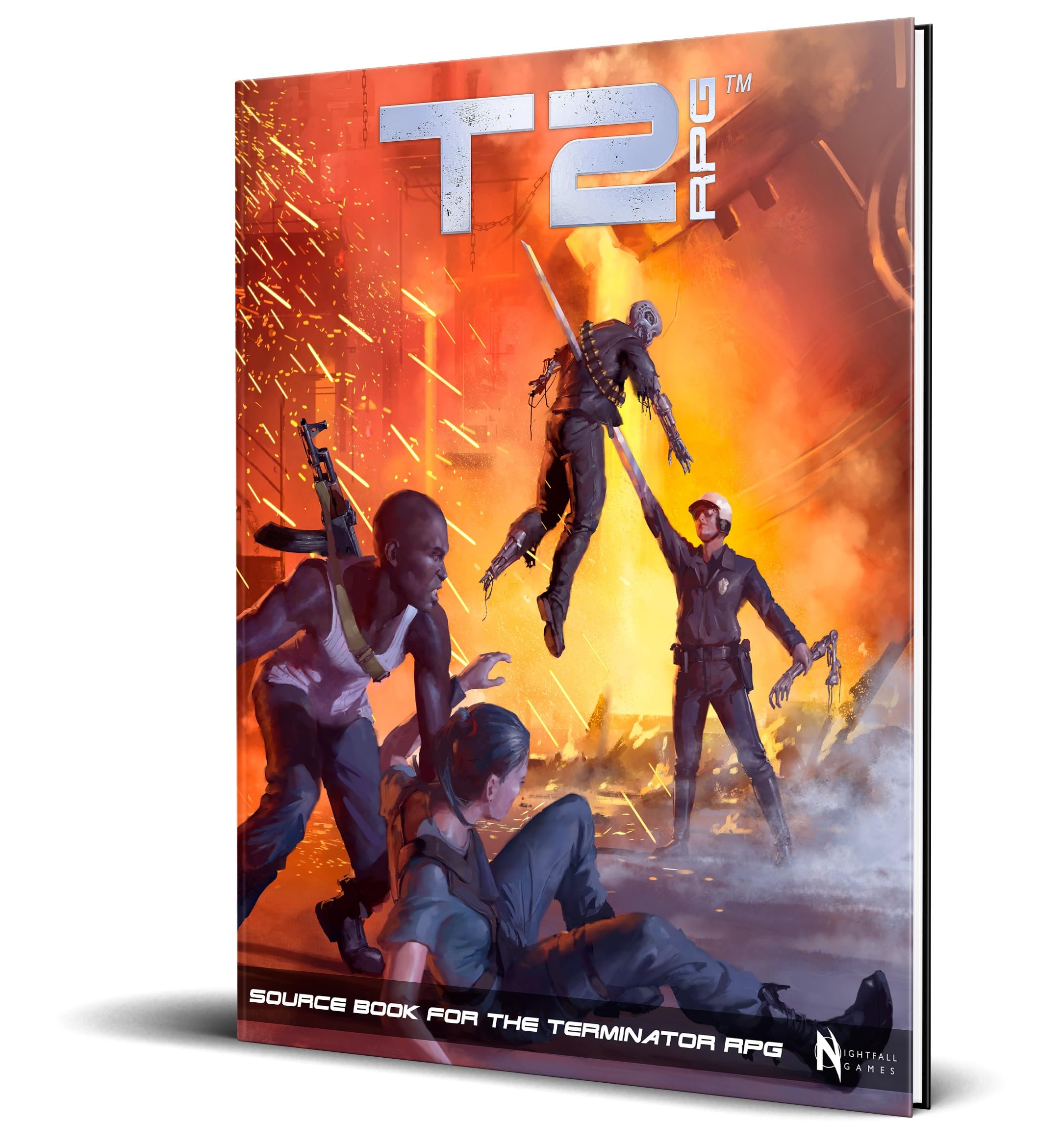 Nightfall Games: The Terminator RPG: T2 Judgment Day - Hardcover RPG Sourcebook, Post-Apocalyptic Roleplaying Game Based On The Movie, Licensed