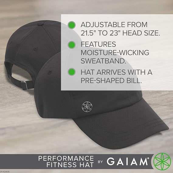 Gaiam Performance Fitness Hat White