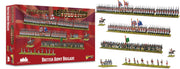 Warlord Black Powder British Army Brigade Tabletop Miniatures - Plastic Paintable Miniature 1700-1900 Soldiers Set, Unpainted Table Top 28mm Military Minifigures for Adults - Gaming Figurines Pack