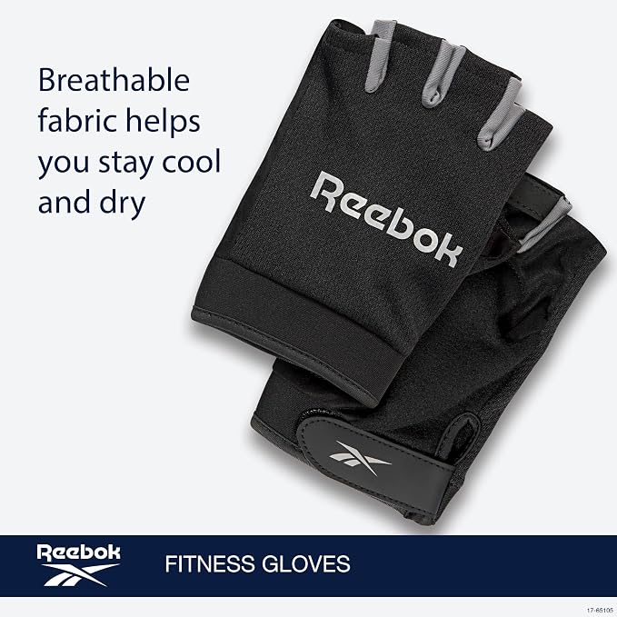 Reebok Classic Fingerless Gloves White/Black XL