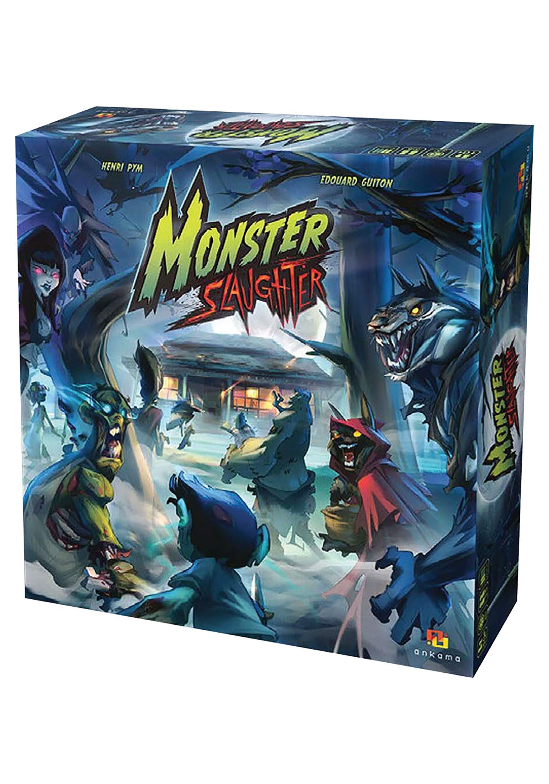 Ankama Monster Slaughter - Control a Monster Family and Storm the Cabin in the Woods, Spooky Gameplay, 2-5 players, 45-60 mins - Ages 14 & Up