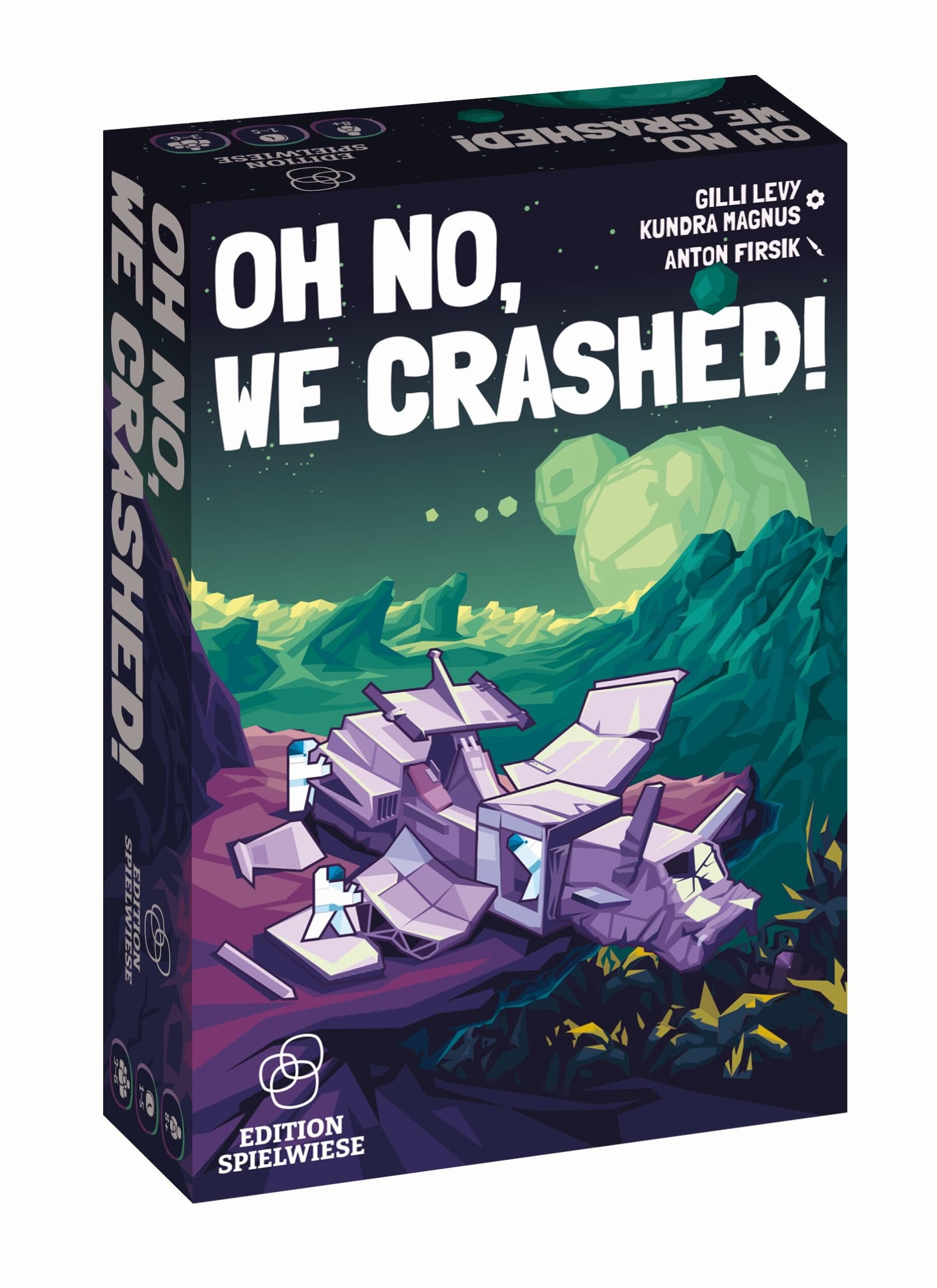 Hachette Boardgames Oh No We Crashed! | Cooperative Beat-The-Timer Party Game for Kids, Teens, & Adults | Repair The Crashed Ship Before Time Runs Out | Ages 6+ | 3 to 6 Players | 1-5 Minutes
