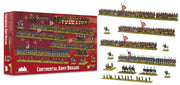 Warlord Black Powder Continental Army Brigade Tabletop Miniatures - Plastic Paintable Miniature 1700-1900 Soldiers Set, Unpainted Table Top 28mm Military Minifigures for Adults - Gaming Figurines Pack