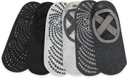 Gaiam Yoga Barre Socks 3Pk – Midnight/Black/Grey
