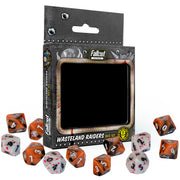 Modiphius Entertainment: Fallout: Factions Dice Set: Wasteland Raiders - 12 Piece 10-Sided Dice Set, 8 Play & 4 Luck, Tabletop Gaming, RPG Accessory
