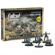 Modiphius Entertainment Fallout Wasteland Warfare: Survivors - Ghoul Settlers (The Slog) - 6 Unpainted Resin Miniatures, Includes Scenic Bases, 32MM Scale Figures, Roleplaying Game Minifigures