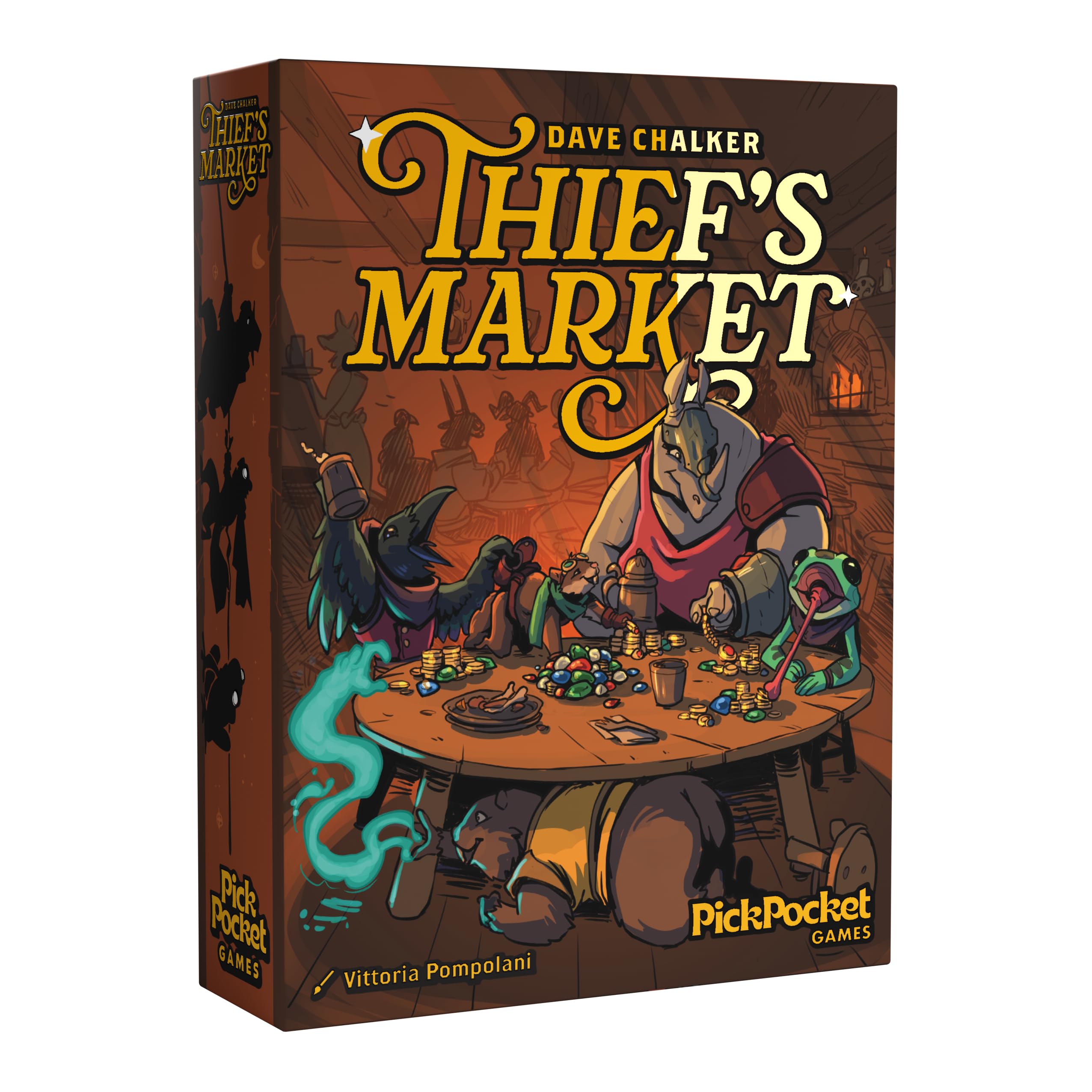 Thief's Market | Easy to Learn and Quick to Play | Strategic Dice-Drafting Board Game (Retail Edition)