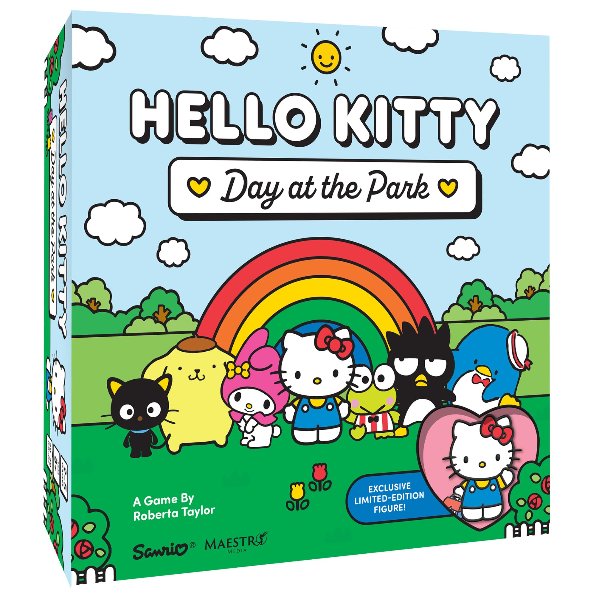 Hello Kitty: Day at The Park Deluxe - Tile Laying Family Board Game, Play As Hello Kitty Characters, Licensed, Ages 6+, 2-4 Players