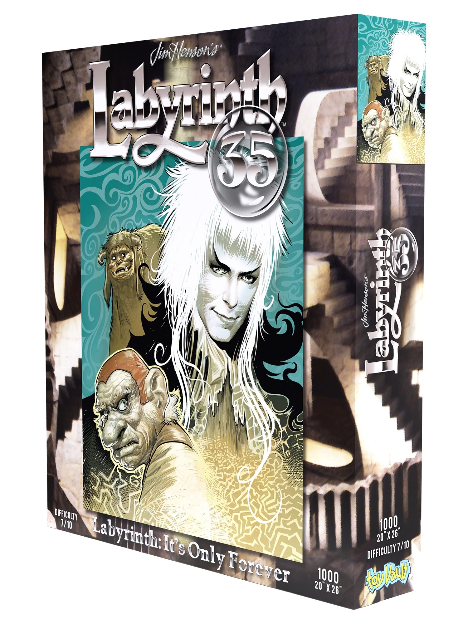 Toy Vault Labyrinth: It's Only Forever 1000-Piece Jigsaw Puzzle Based on The Classic Labyrinth Movie by Jim Henson Productions