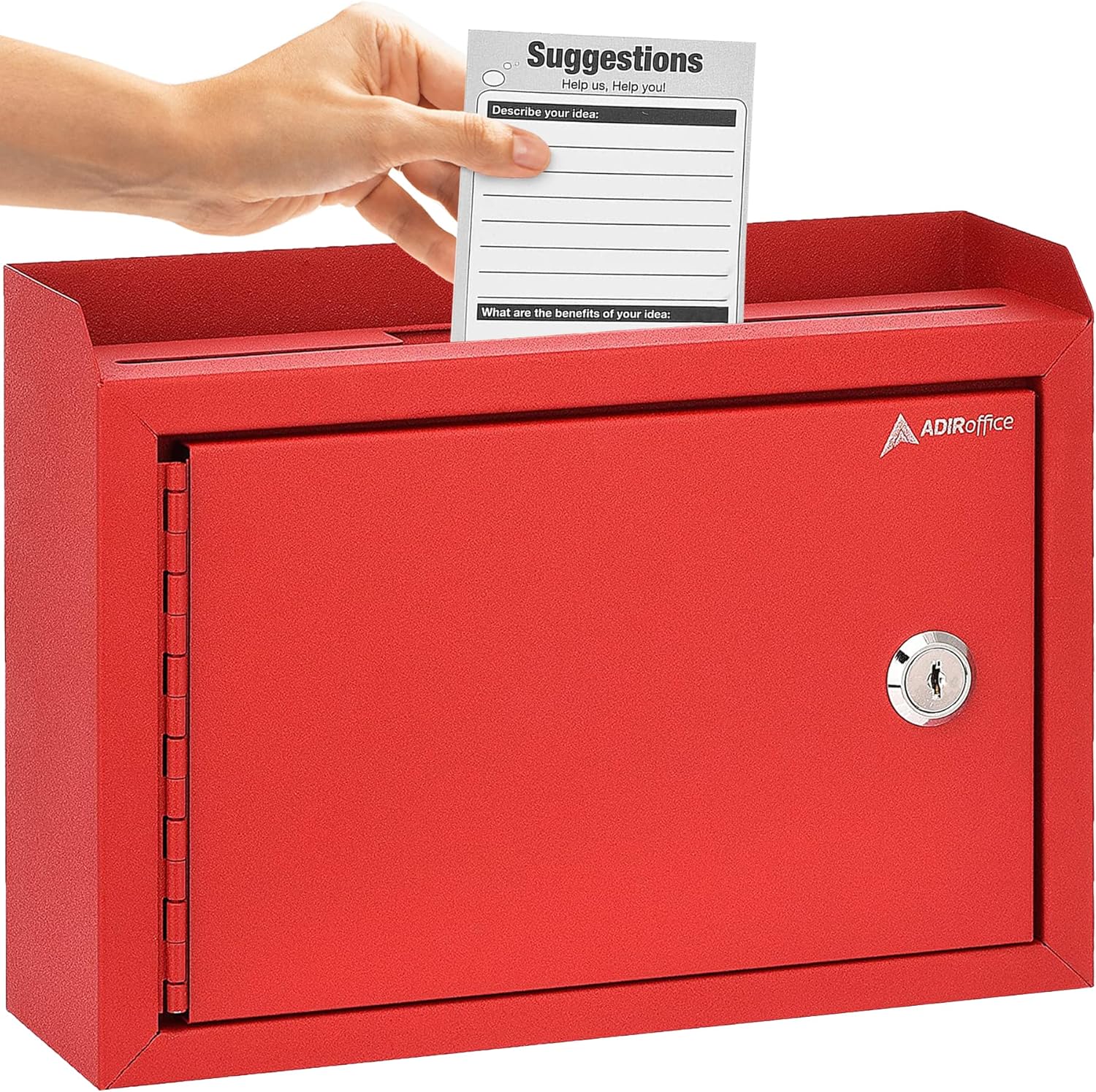 Wall Mountable Medium Size Steel Multi-Purpose Suggestion Drop Box (2 pack)