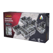 Dungeons & Lasers Prepainted Terrain Sets for DND and Tabletop RPG Games - 5E Compatible with 28mm-32mm Scale Miniatures - Modular Design for Fast Assembly (Fantasy Dungeon)