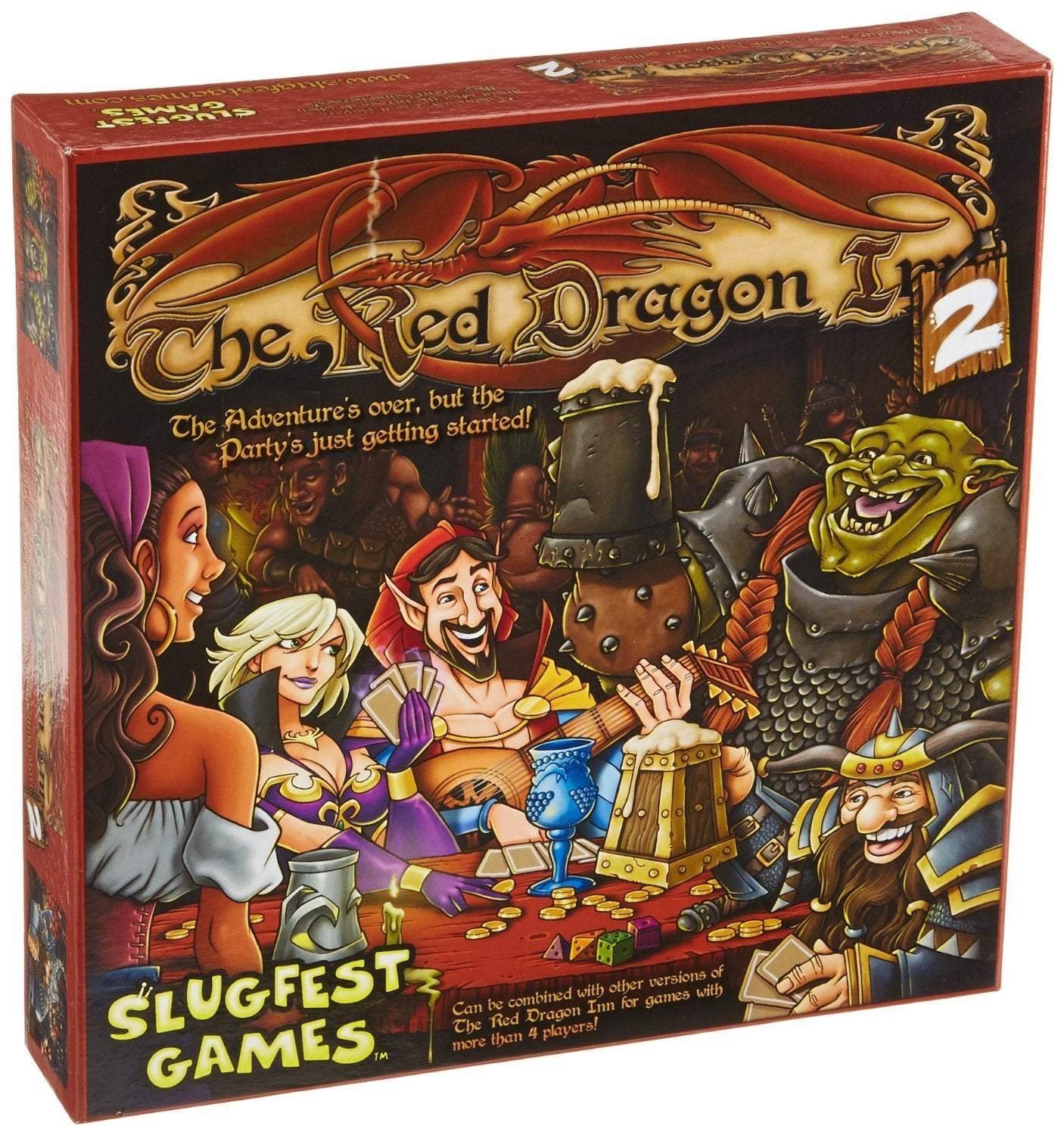 Slugfest Games The Red Dragon Inn 2 - Strategy Card Game - 2-4 Players, Ages 13+, 30-60 Minutes - Standalone Expansion - Compatible with All Other Expansions