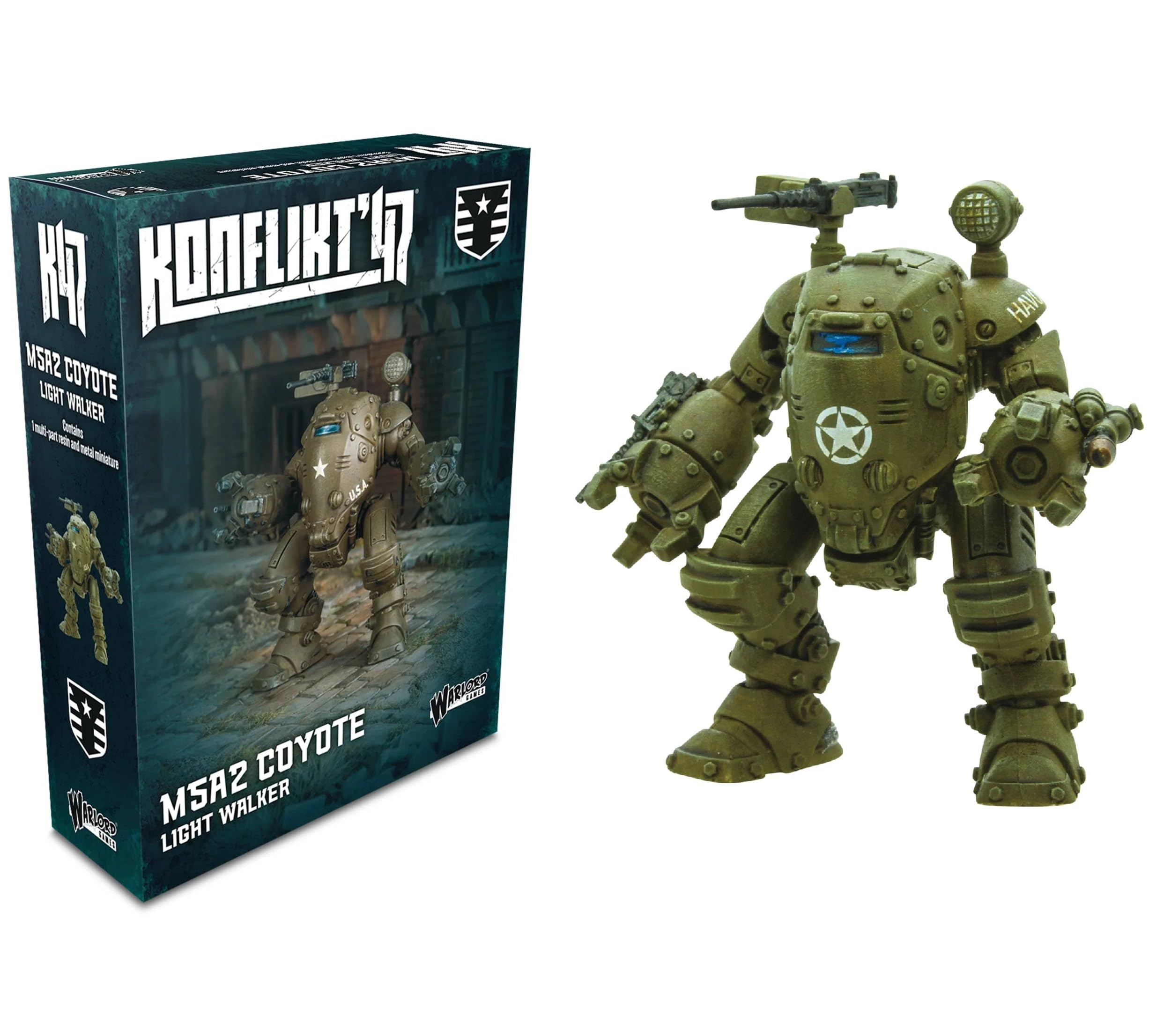 Warlord Games M5A2 Coyote Light Walker - United States Miniature for Konflikt 47 Highly Detailed 28mm Scale Miniature