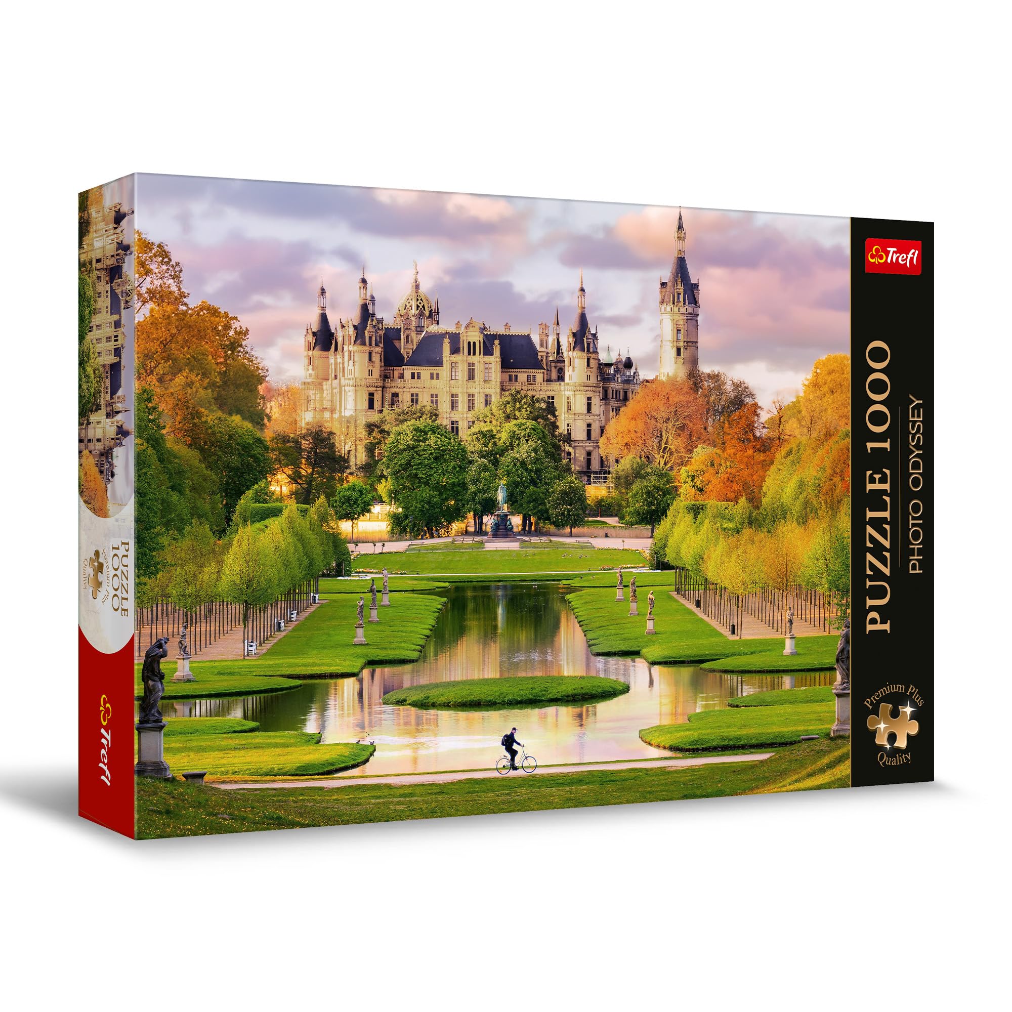 Trefl Schwerin Castle, Germany 1000 Jigsaw Puzzle Premium Plus Photo Odyssey 27"x19" Unique Photographic Series, Perfect Matching of Elements, for Adults and Children from 14 Years Old
