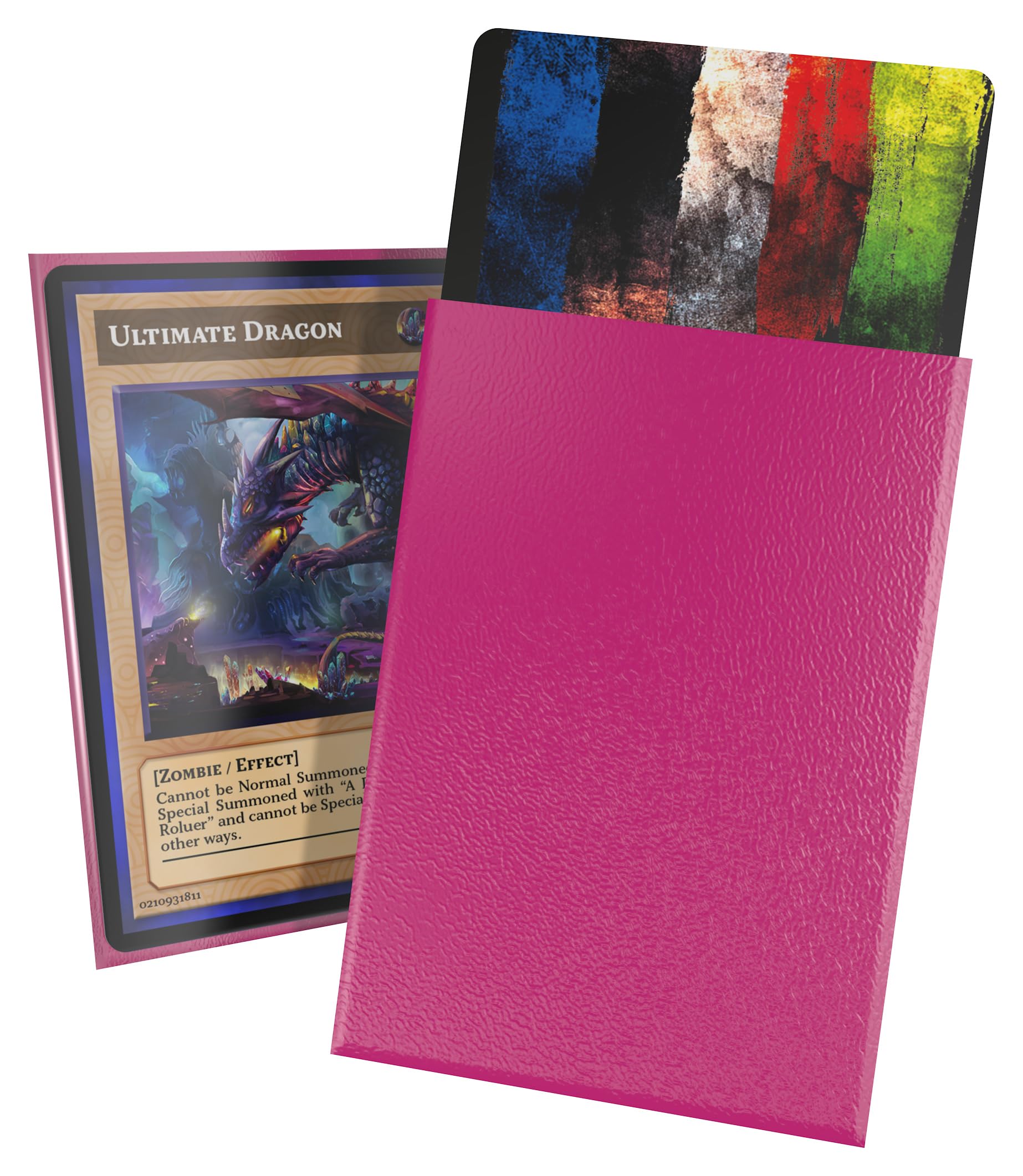 Ultimate Guard Cortex Outer Card Sleeves, 60 Japanese Size TCG Sleeves, 62 x 89mm, Pink Back, Matte Finish, No PVC & Acid-Free, High Clarity
