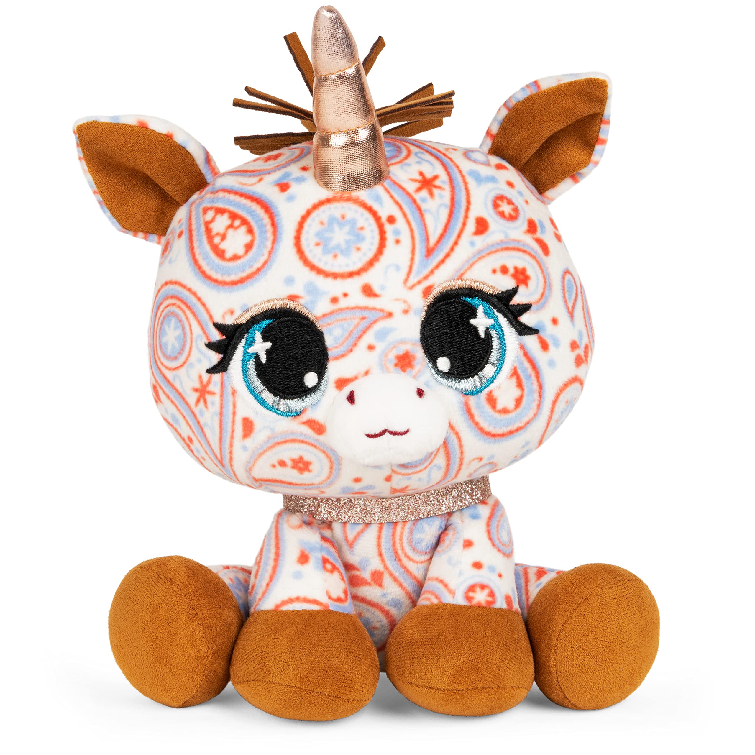 GUND P.Lushes Designer Fashion Pets Mariah Monarch Unicorn Premium Stuffed Animal, Purple/Silver, 6”