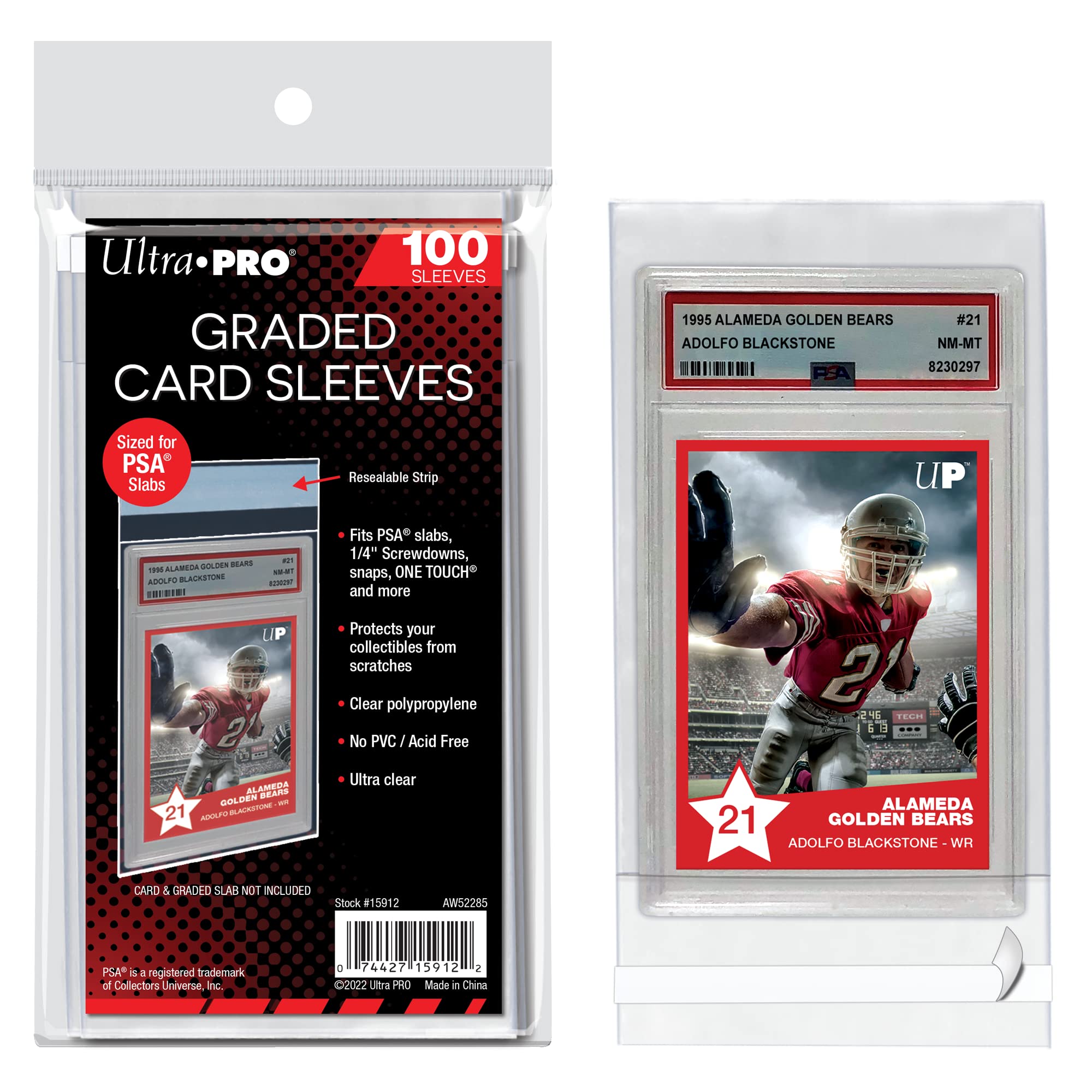 Ultra Pro Card Supplies PSA Graded Standard Card Sleeves [100 Count]
