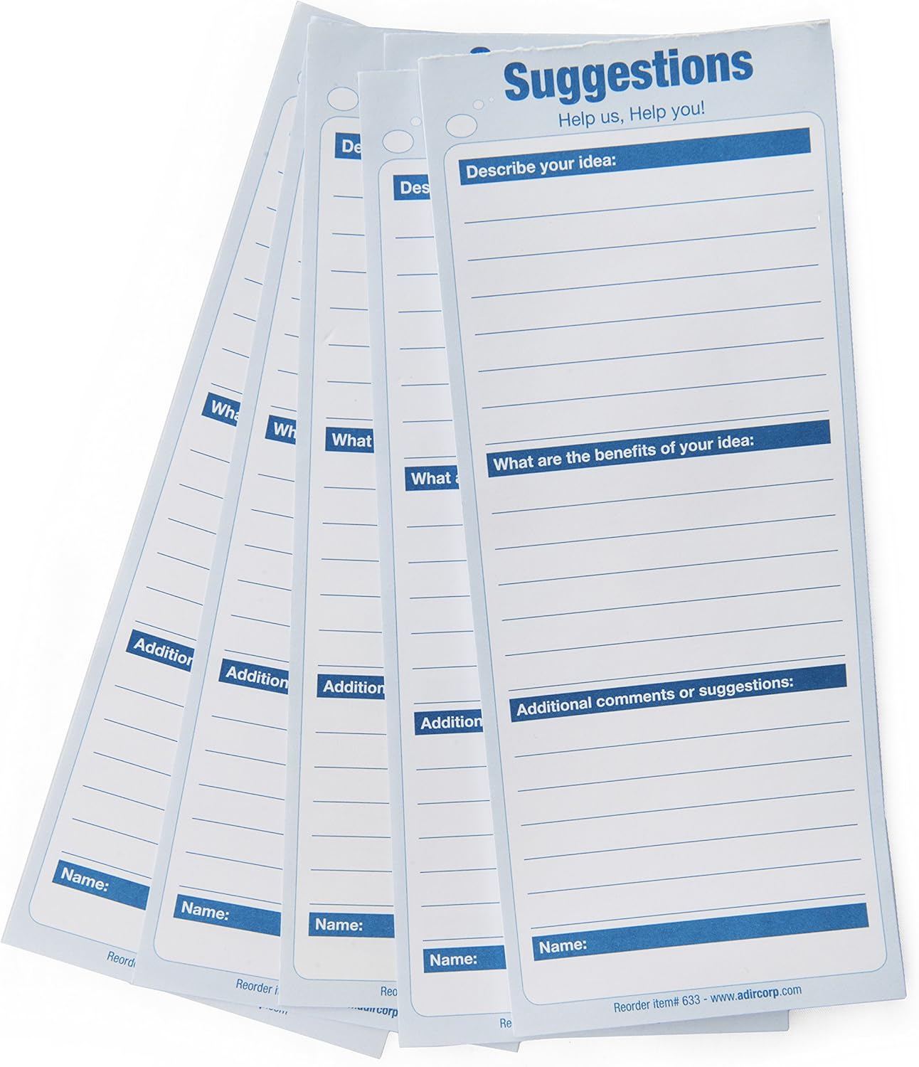 Large Ultimate Black Drop Box Wall Mounted Mail Box with Suggestion Cards