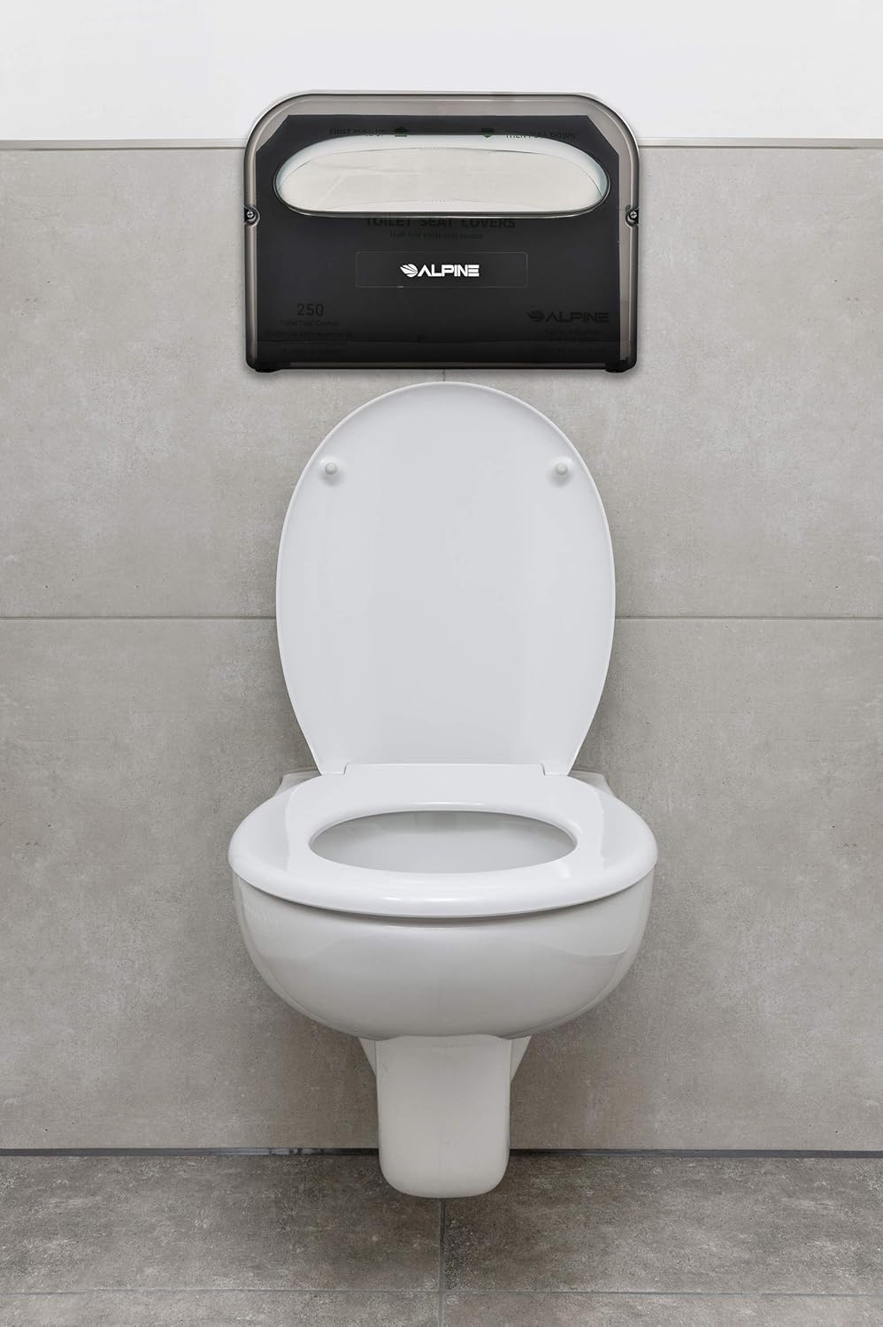Toilet Seat Cover Dispenser, Black (4 pack)