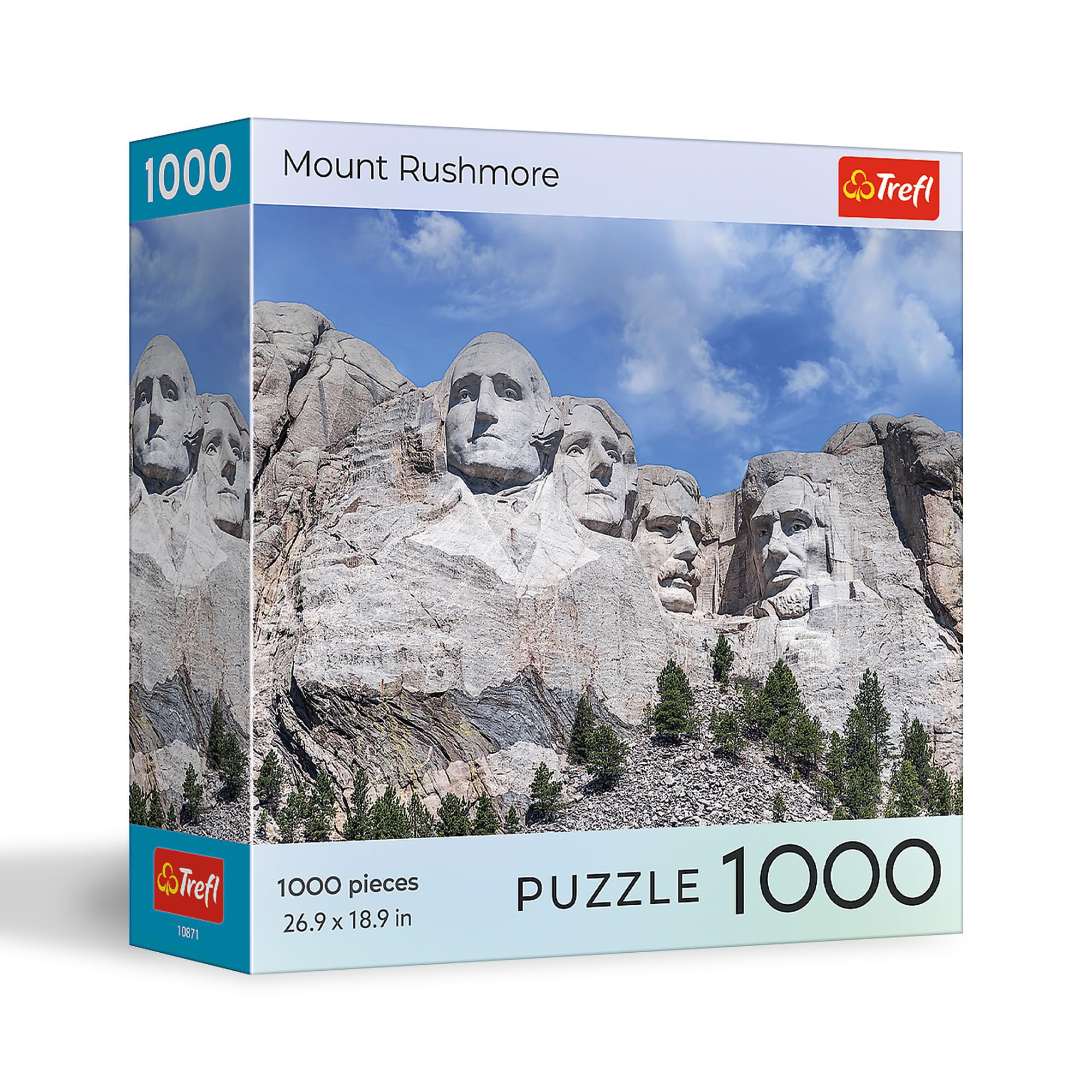 Trefl National Parks Mount Rushmore - 1000 Piece Jigsaw Puzzle 27"x19" DIY Puzzle, Creative Fun, Classic Jigsaw for Adults and Children from 12 Years Old