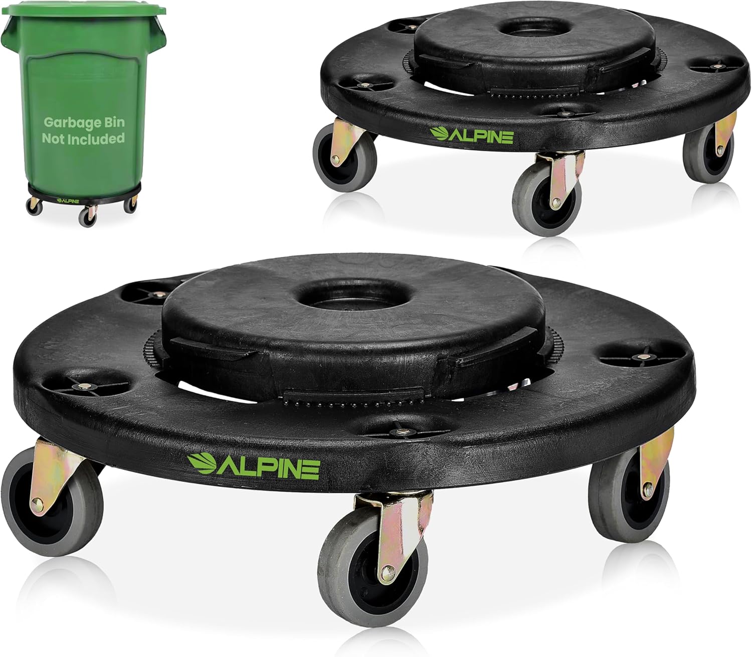 32 Gallon Trash Can Dolly, 2pk