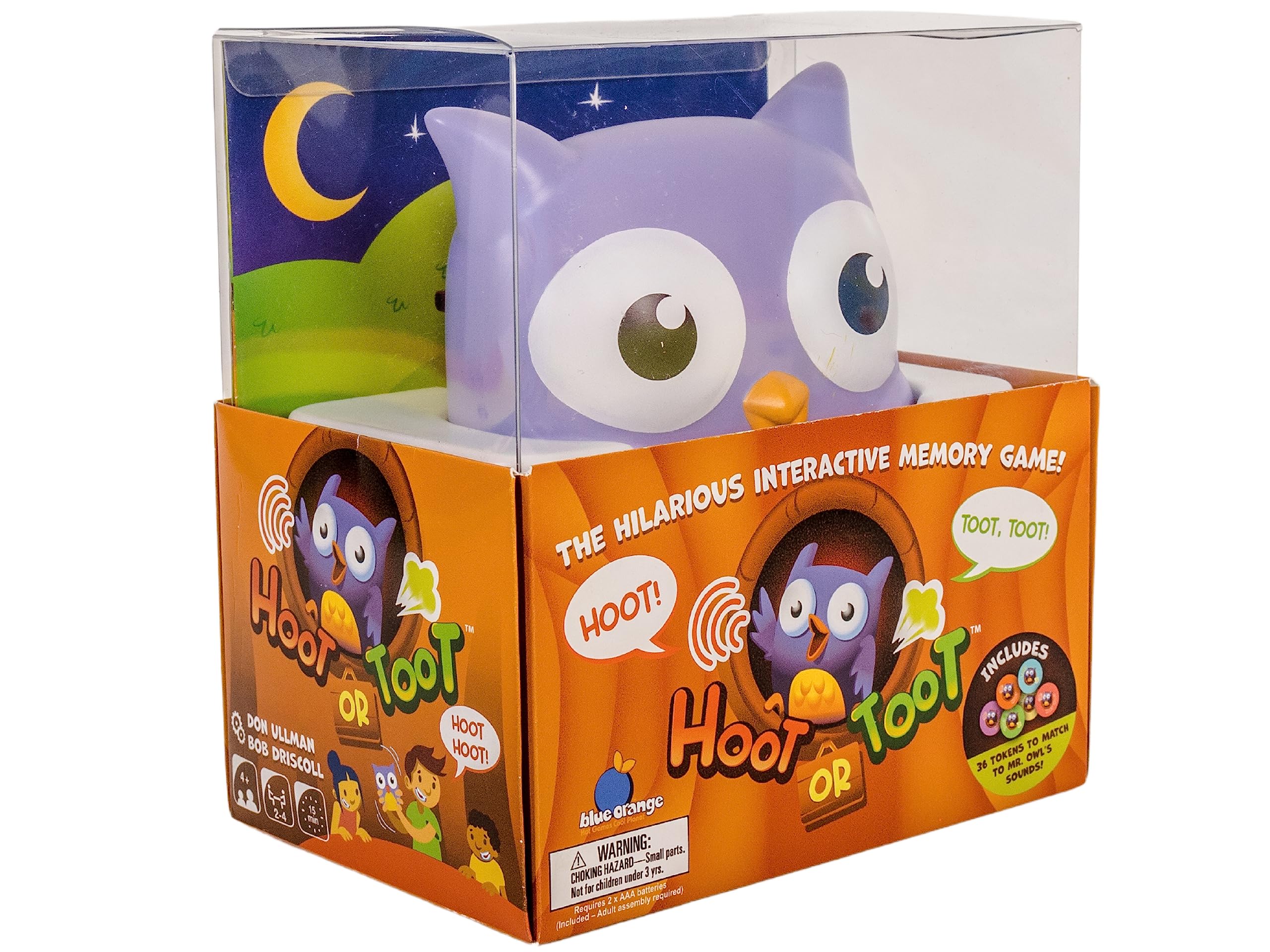 Hoot or Toot Interactive Preschool and Children Game - Educational owl Memory Matching Game by Blue Orange Games - 2 to 4 Players for Ages 4+