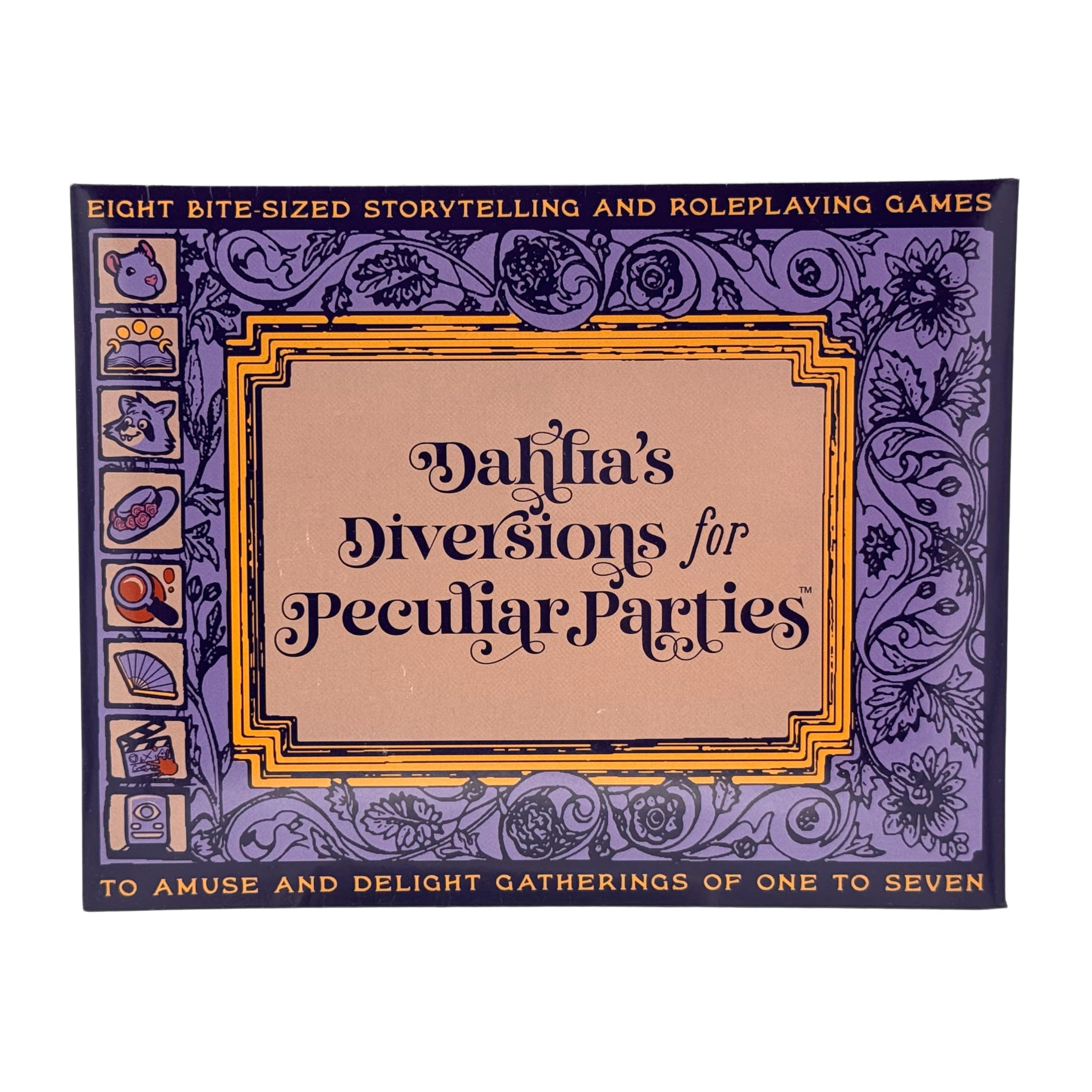 Dahlias Diversions For Peculiar Parties by Steve Jackson Games | For ages 10 and Up | 1-7 Players | 15 Min - 2 Hour Playing Time