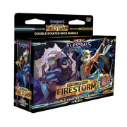 Elestrals TCG: Divine Champions - Firestorm Hermes vs. Zeus Double Starter Deck Bundle with 4 Packs, 2X How-to-Play Game Mats, and 2X Posters