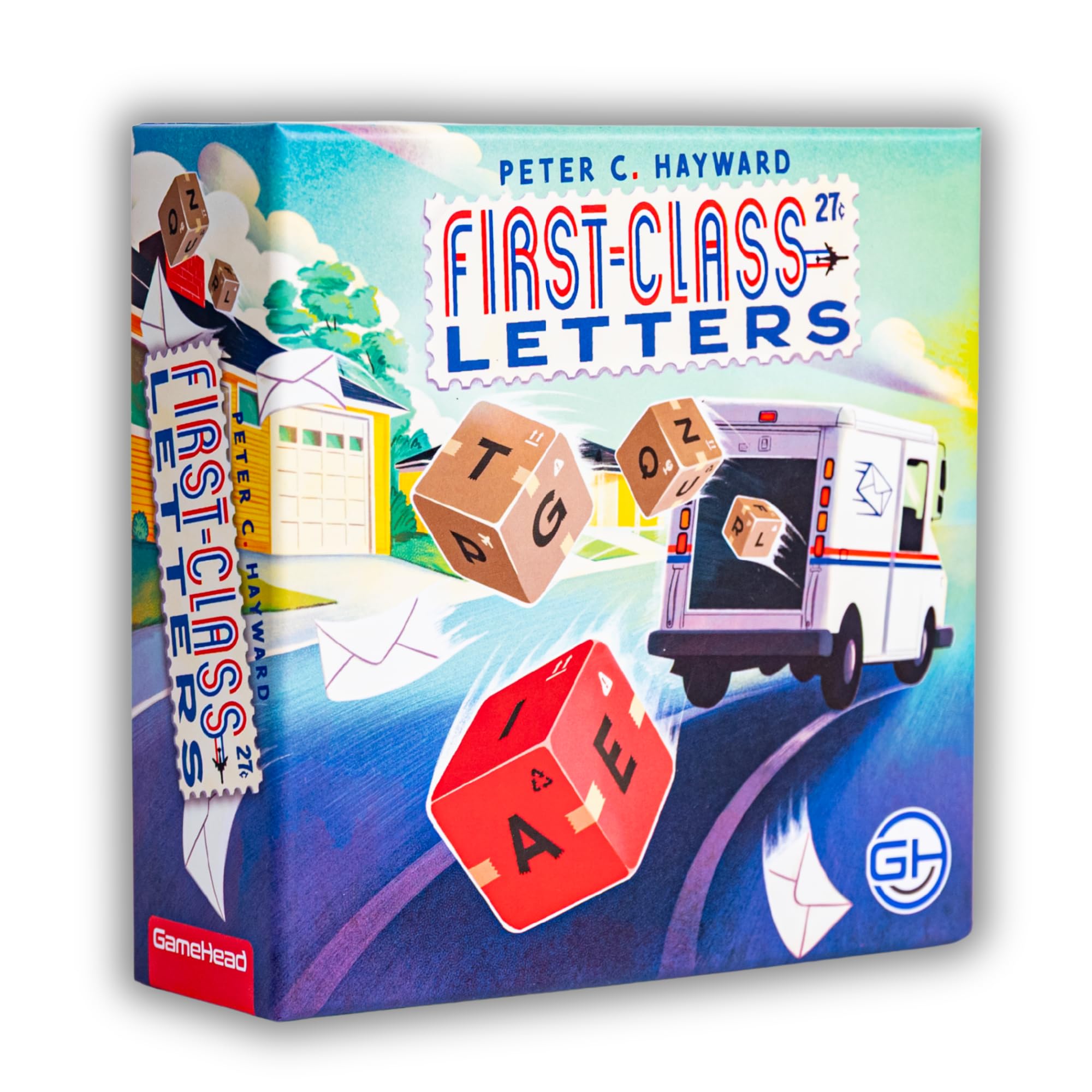 GameHead First-Class Letters, Roll & Write Word Game for Families and Parties, Ages 8+, 1-100 Players, Fast Paced 20 Minute Play Time, Fun and Travel Friendly