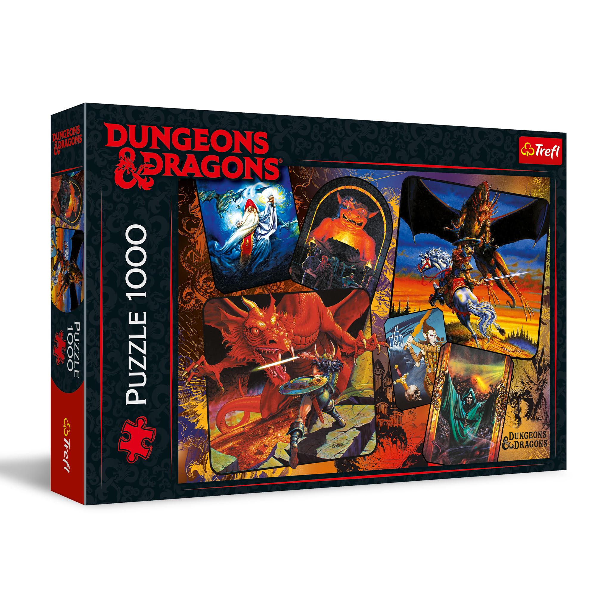 Trefl Dungeons & Dragons Prime 1000 Piece Jigsaw Puzzle The Origins of Dungeons & Dragons 27"x19" Puzzle for Fantasy and D&D Fans, DIY, Creative Fun, Puzzle for Adults and Children from 14 Years Old