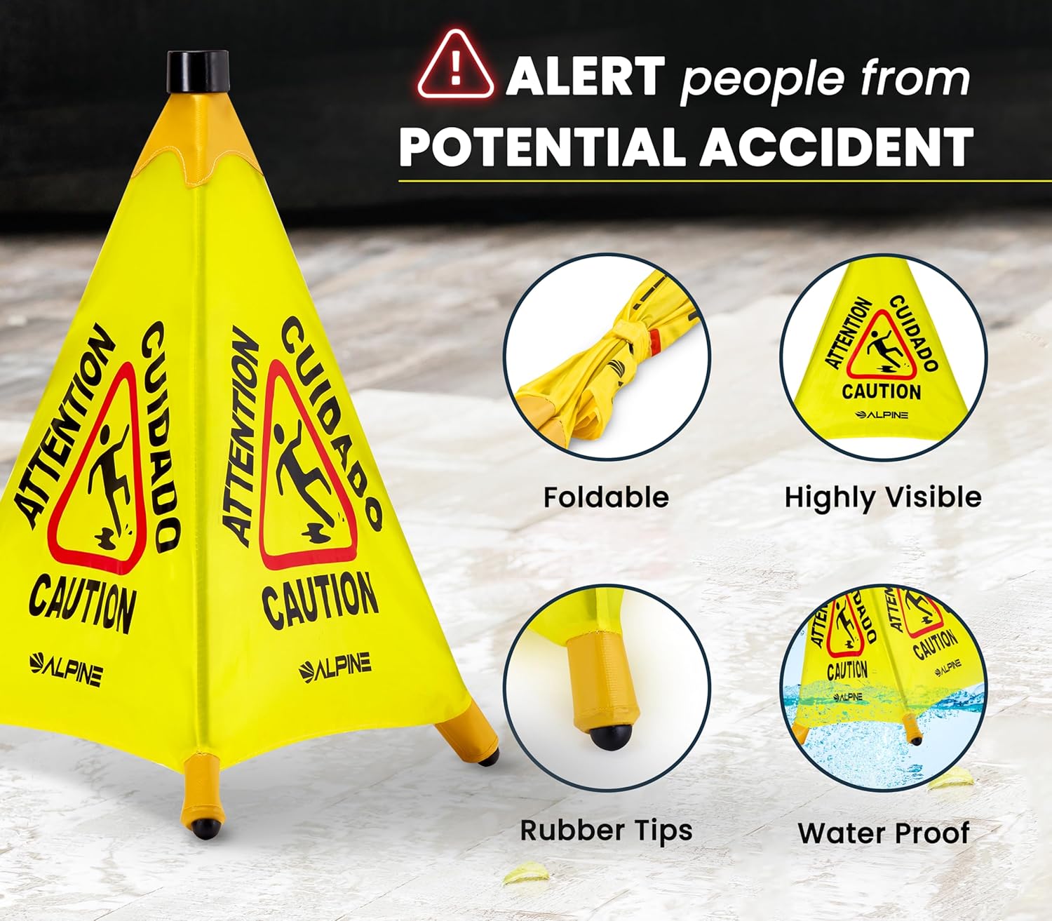 20  Pop-Up Wet Floor Sign (2 pack)