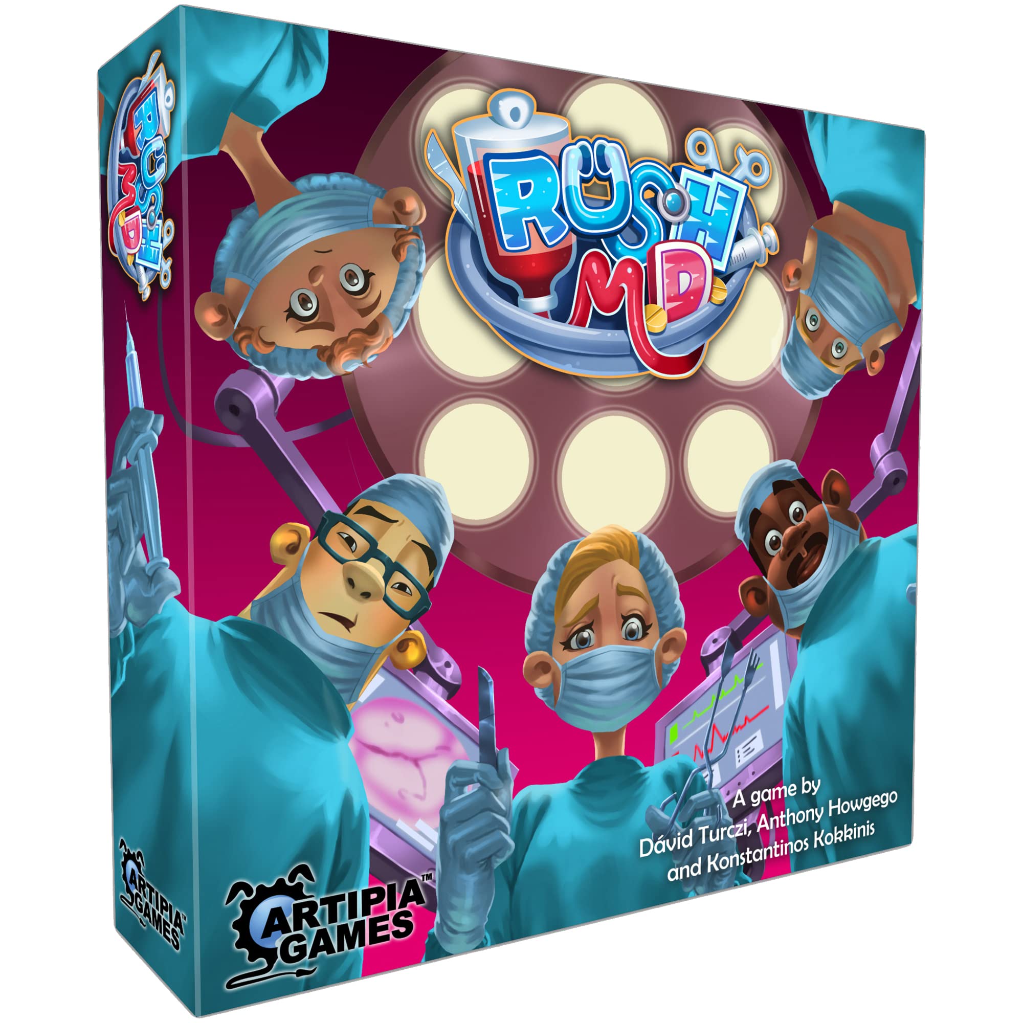 Artipiagames Rush M.D. - Artipia Games Cooperative Board Game, Worker Placement, Strategy, Dexerity, Ages 14+, 1-4 Players, 30-45 Mins