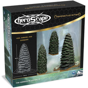 Renegade Games: HeroScape - Forests of Valhalla Terrain Expansion - 6 Evergreen Trees, Hex-Based Miniature Games Accessory Set, Hide-Ambush-Conquer