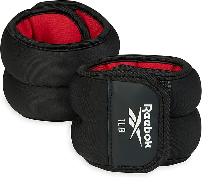 Reebok Soft Wrist & Ankle Weights 2Lb Pair - Black