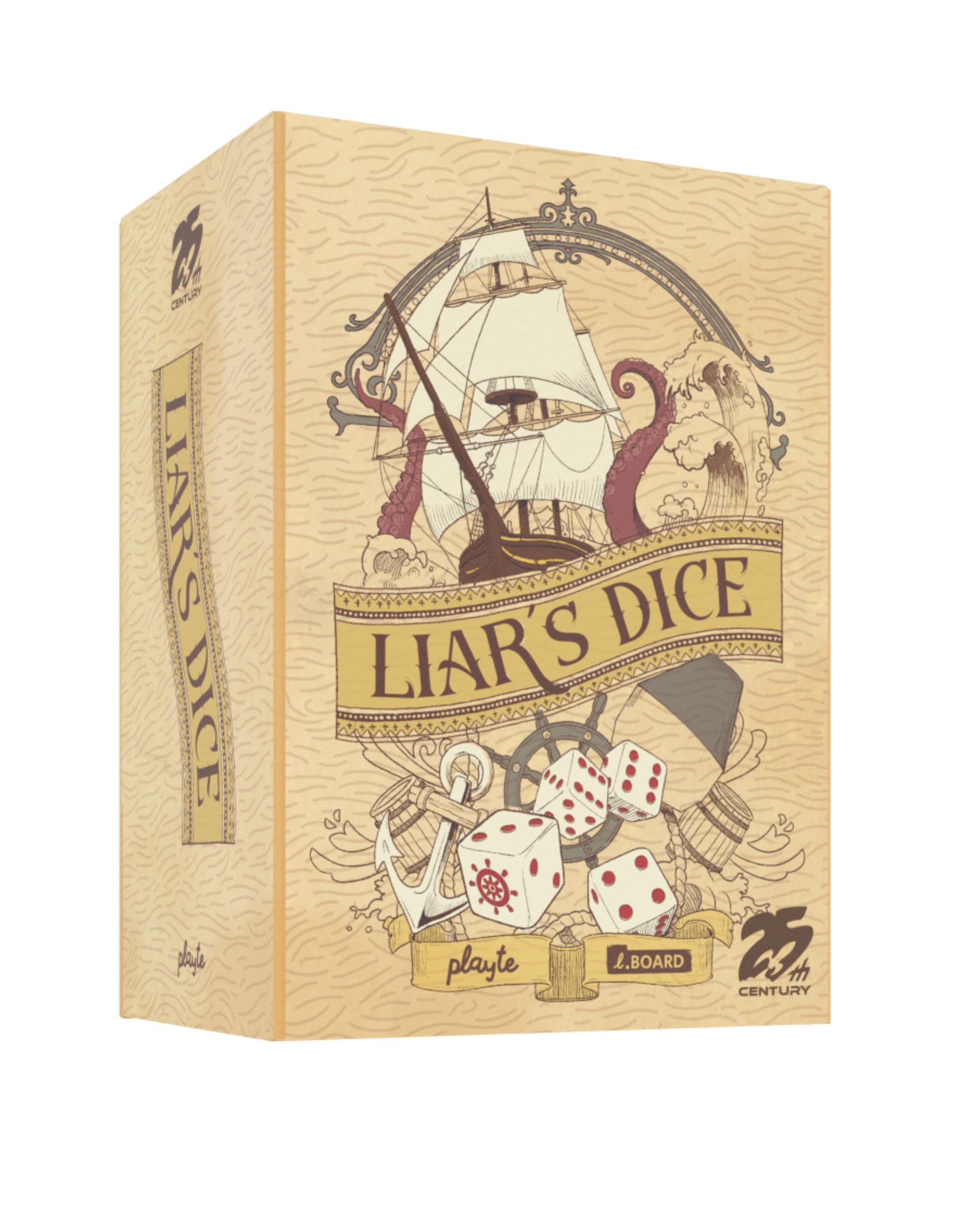 25th Century Games Liar’s Dice Game – Fast-Paced Bluffing Dice Game for 2–6 Players, Ages 8