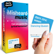 Lucky Egg The Original Misheard Music – Guess The Song or Artist with 500 Lyrical Nonsense Cards – Hilarious Music Games for Adults & Teens – Fun Family Card Games for Karaoke & Party Entertainment