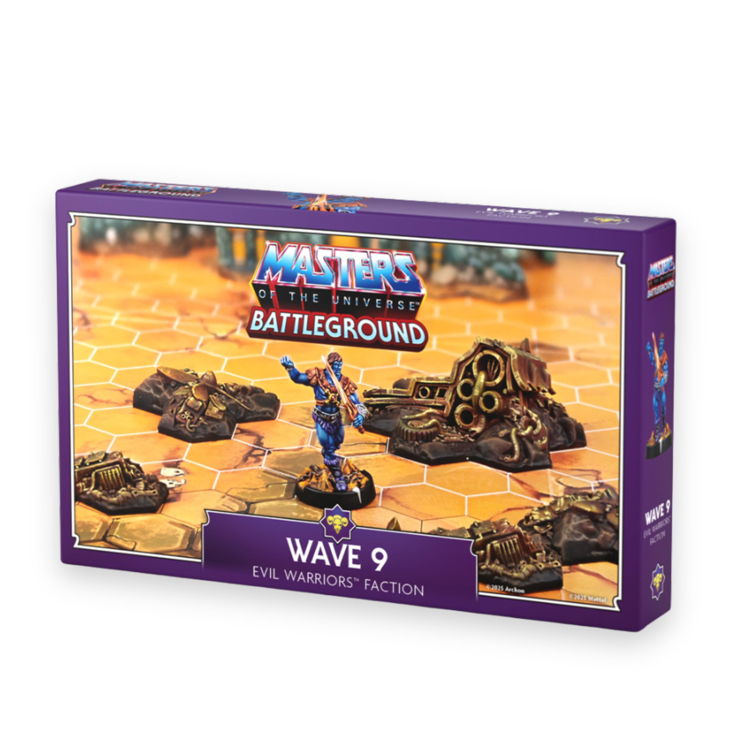 Masters of the Universe: Battleground Wave 9 Evil Warriors Faction Expansion Set - Includes Faker Miniature and 5 Terrain Accessories - for 14 Years +