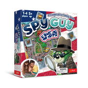 Trefl Spy Guy USA Cooperative Detective Game, Family Board Game, Huge Cartoon Board, US Monuments and Symbols, for Adults and Children Aged 5 and Over