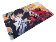 Trigun Wolfwood & VASH Playmat, Multi-Functional playmat Serves as Surface for Gaming Comfort and as a Protective Layer for Your Cards, Game Pieces and Table, Made from neoprenepolyester Fabric