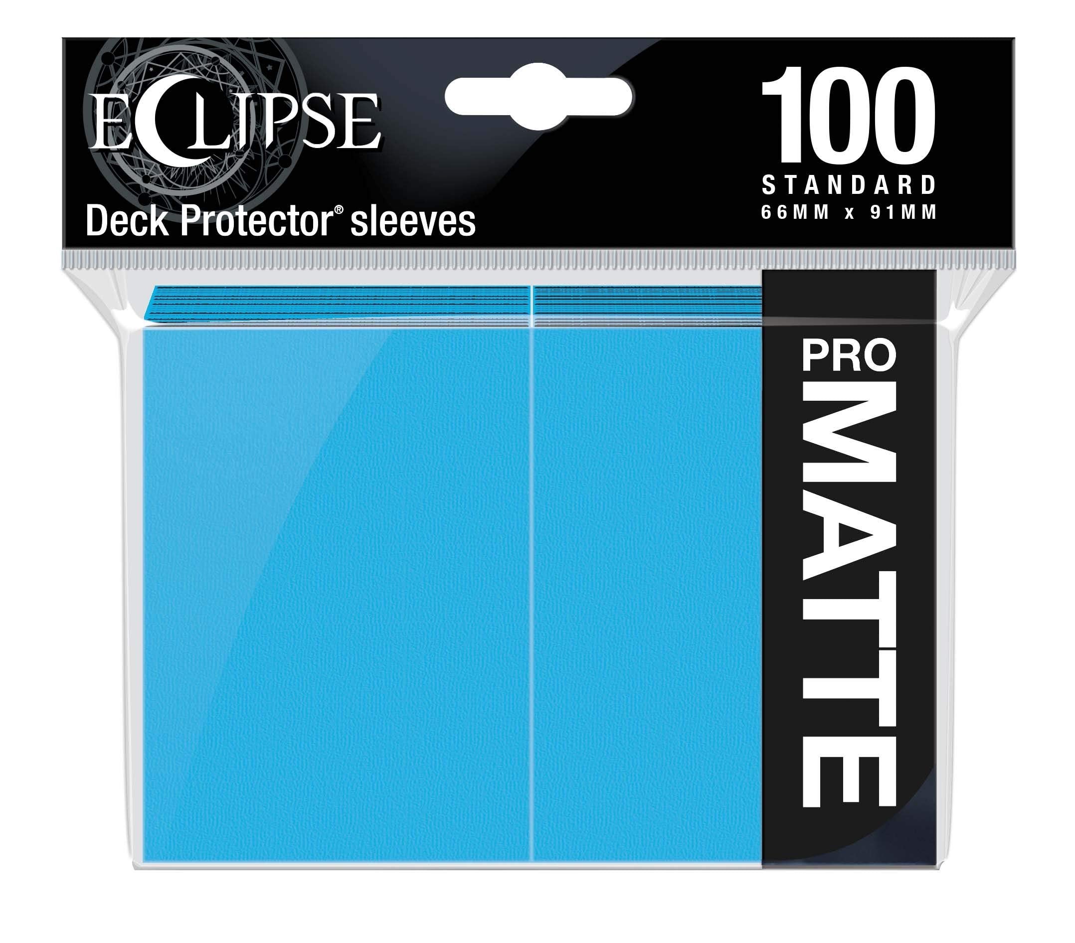 Ultra Pro E-15615 Eclipse Standard Matte Sleeves 100 Pack-Sky Blue