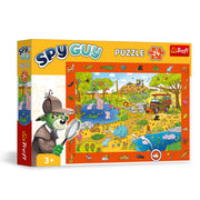 Trefl - Spy Guy Observational Puzzle: Safari - 24 Pieces - Find All Items from The Frame, Colorful Puzzle Full of Details, Perception Training for Children from 3 Years