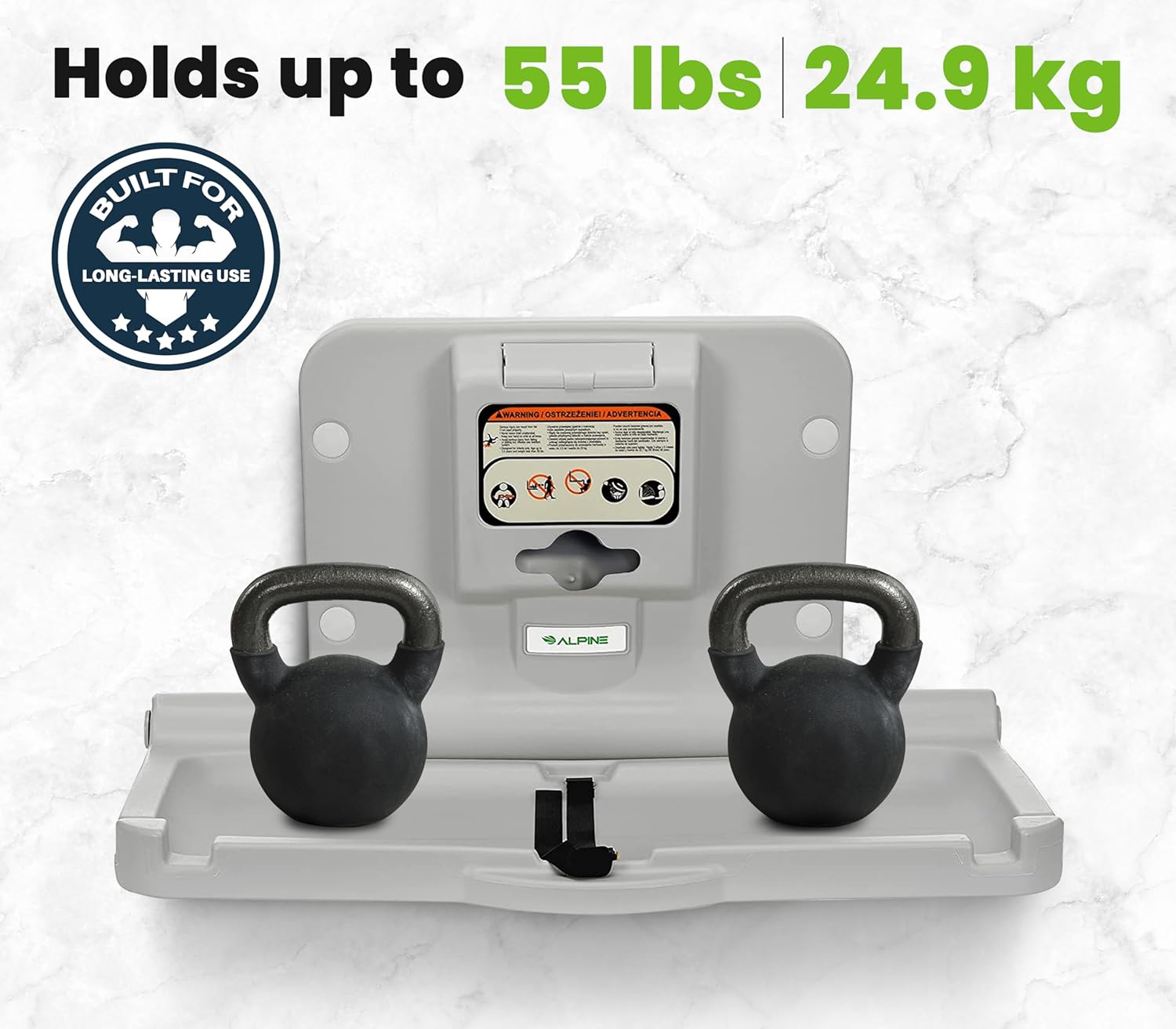 Alpine Industries Horizontal Baby Changing Station