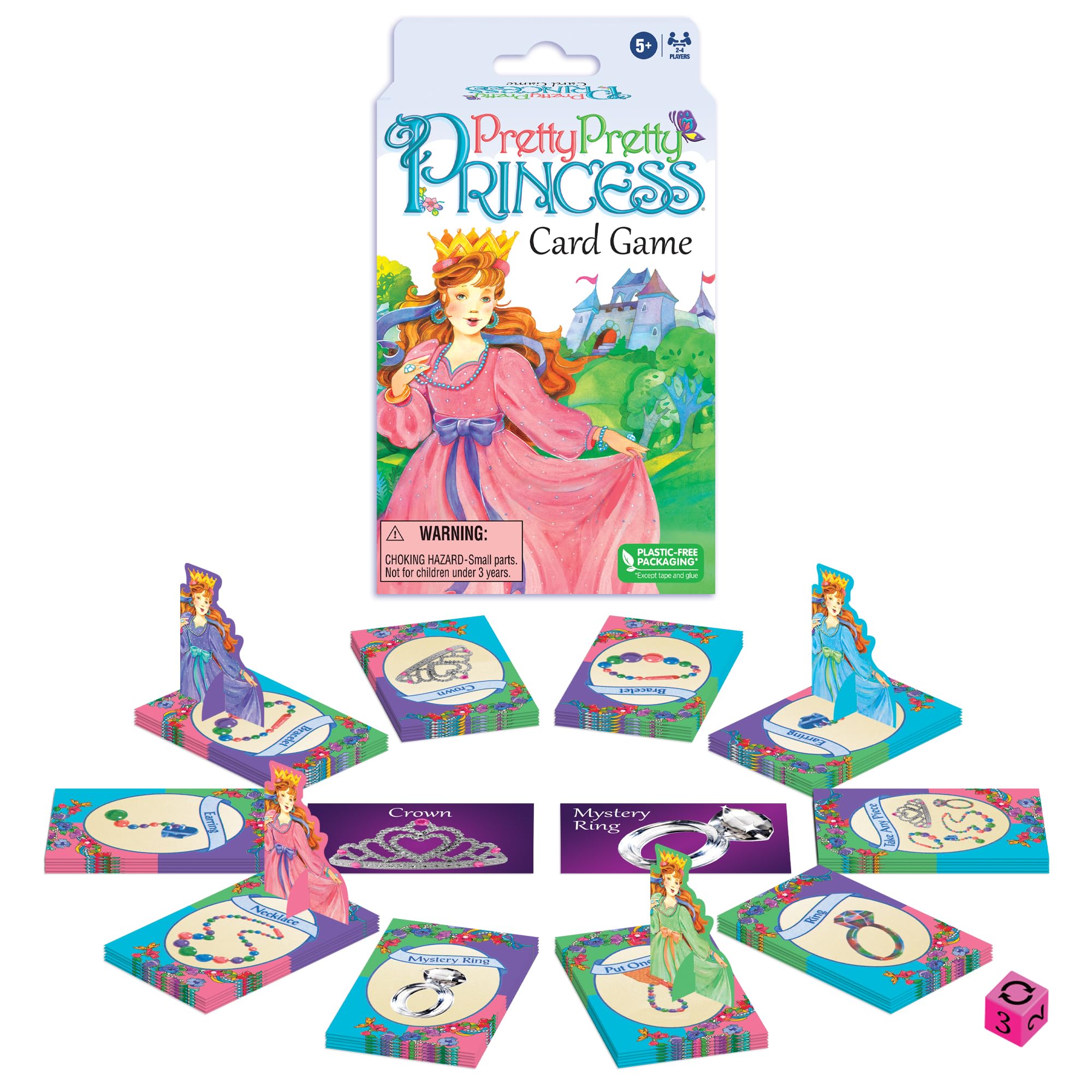Winning Moves Pretty, Pretty, Princess Card Game, Charming Card Game Version of Children's Classic Game for 2 to 4 Players, Ages 5+