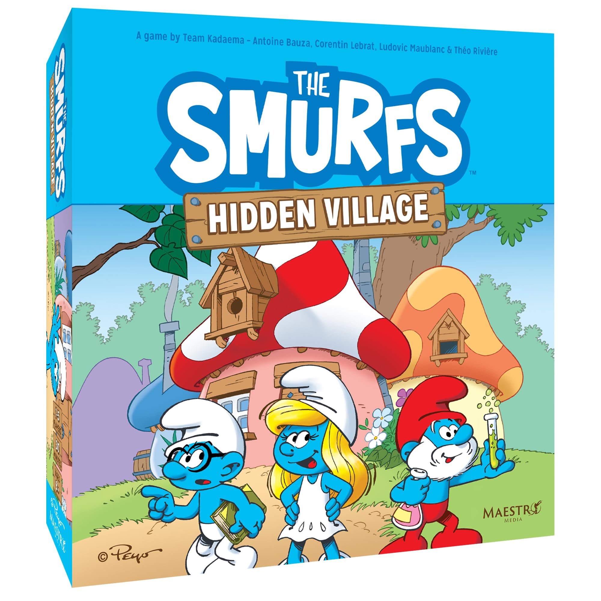 Maestro Media The Smurfs: Hidden Village Board Game - Coooperative Strategy Game with Unique Smurf Abilities, Family Fun for Kids & Adults, Ages 8+, 30 Minute Playtime, 1-5 Players