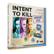 Intent to Kill Deluxe Upgrade by 25th Century Games | Ages 14+ | 2-4 Players | Two New Scenarios | Wooden Upgrade Components | an Evidence Token Bag, and Player Screens