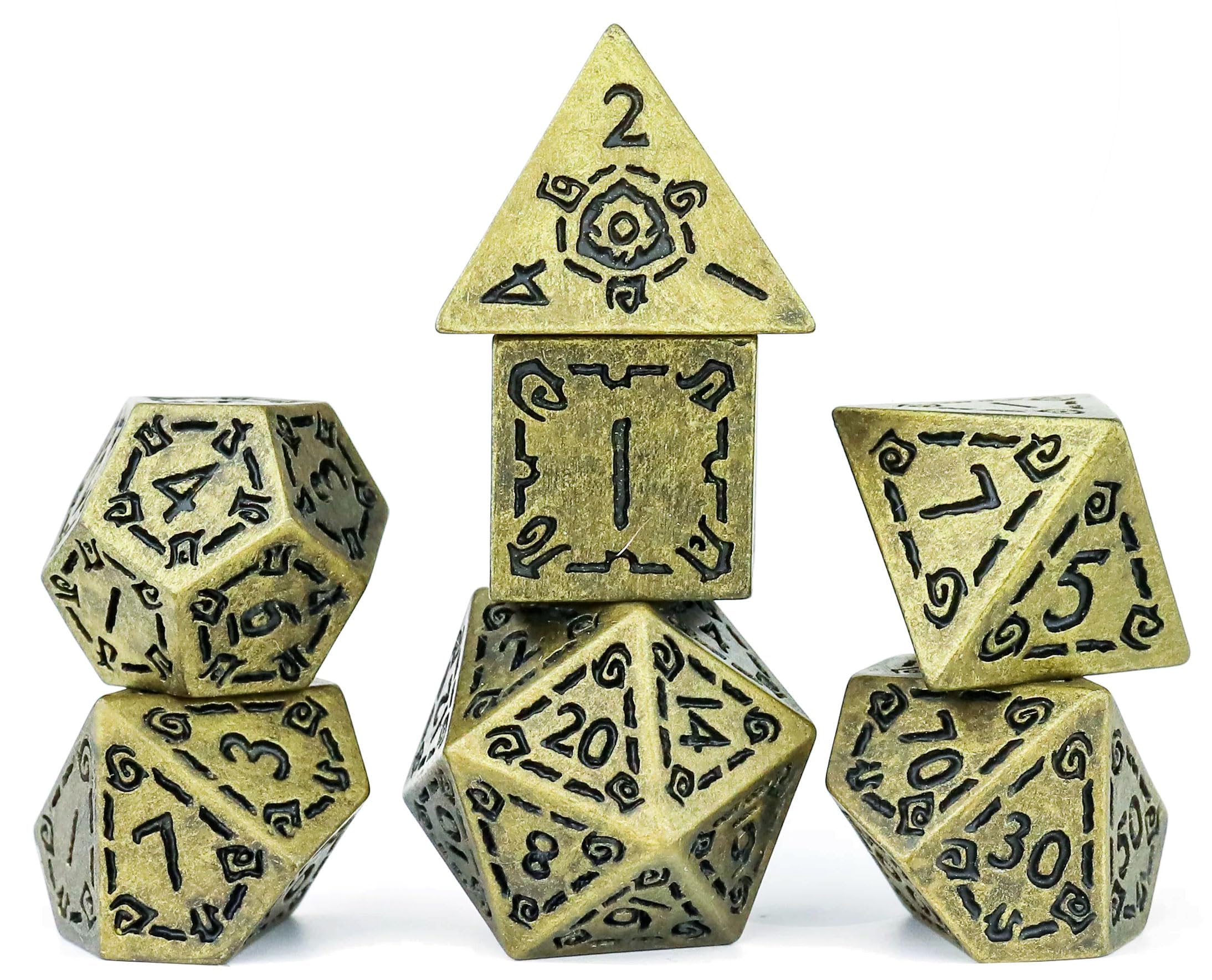 RPG Dice Set (7): Illusory Gold