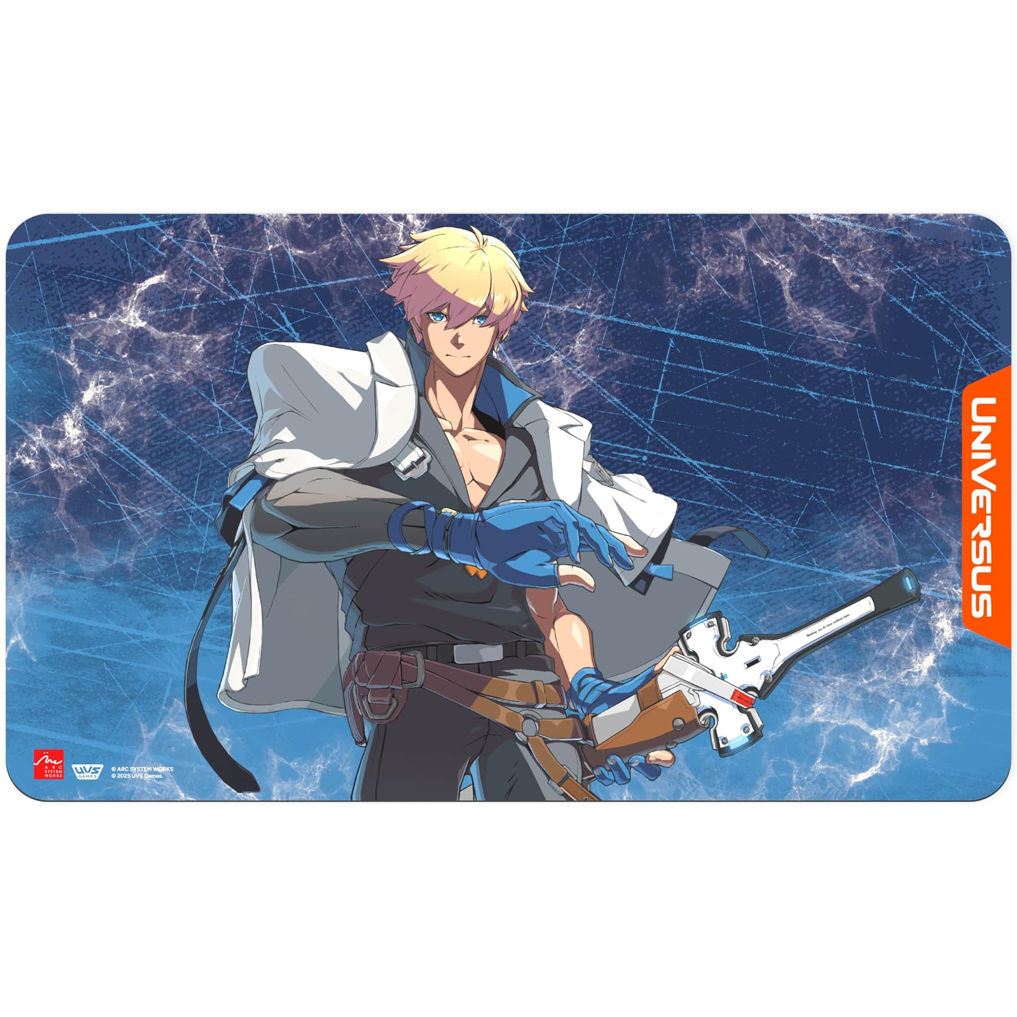 UniVersus: Guilty Gear - Strive - Playmat: Ky Kiske - 24x14 Neoprene Mat, Exclusive Character Art, Tabletop Trading Card Game Accessory, Collectible