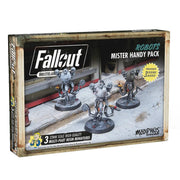 Modiphius Entertainment: Fallout: Wasteland Warfare | Robots: Mister Handy Pack - 3 Figures, Unpainted 32mm Multi-Part Resin Miniatures & Bases, RPG