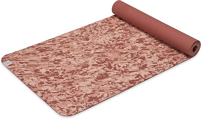 Gaiam Yoga Mat Performance TPE Exercise & Fitness Mat for All Types of Yoga, Pilates & Floor Exercises - English Rose Camo